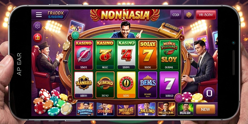 Tampilan awal aplikasi dengan menu yang menarik.