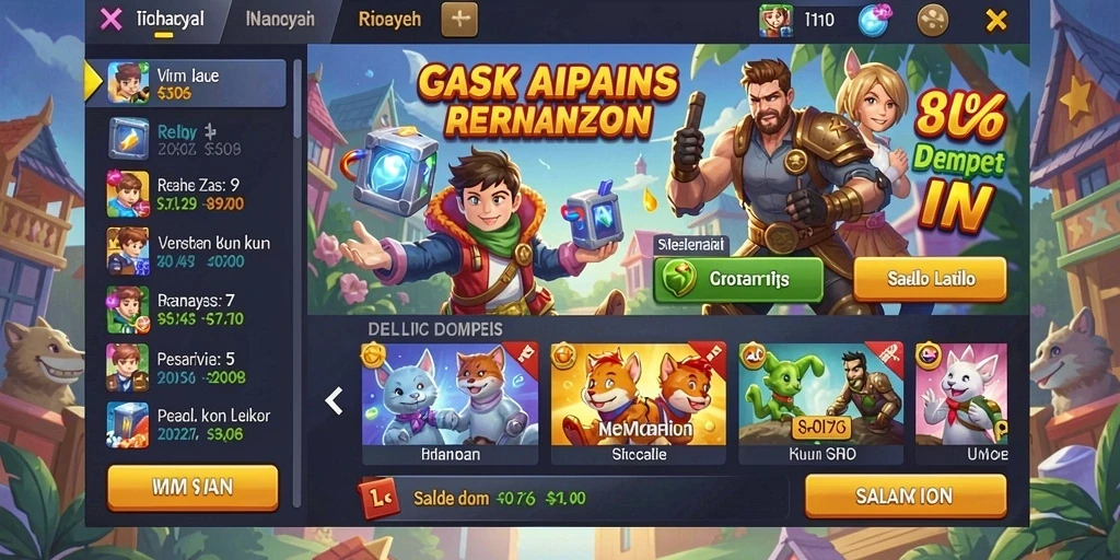 Tampilan utama aplikasi yang menarik dan modern.