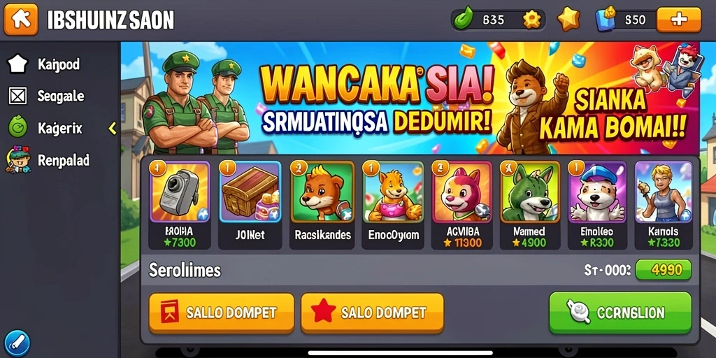 Tampilan antarmuka yang menarik dan intuitif.
