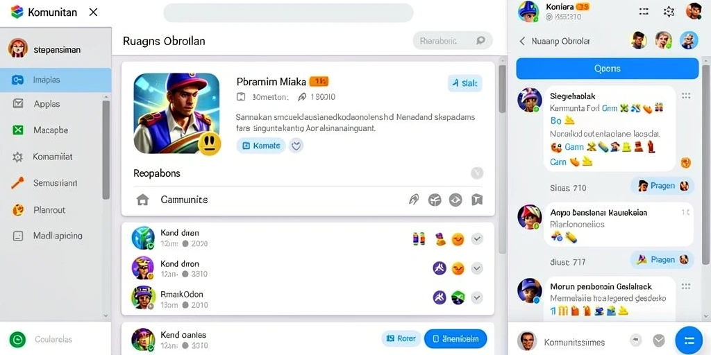 Tampilan dashboard utama yang menarik.