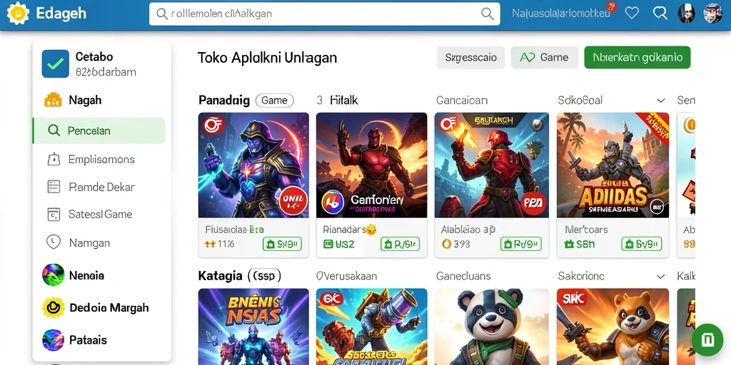 Tampilan antarmuka yang menarik dan mudah digunakan.